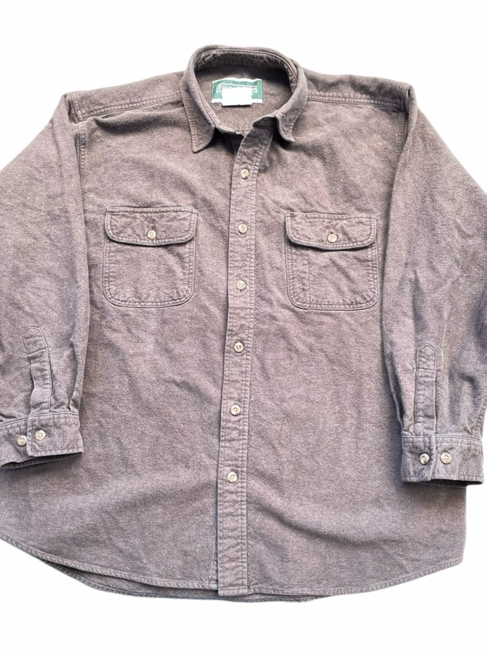 Field & Stream Men’s Shirt Sz XL / XXL Chamois Brown Heavyweight Vtg